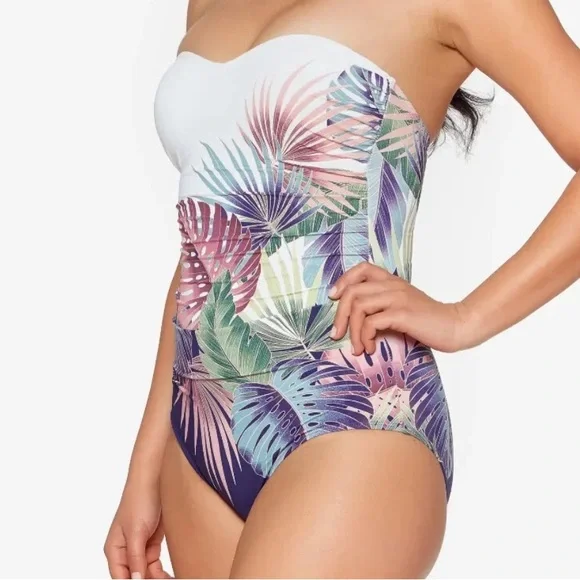 NWT Bleu by Rod Beattie
It's A Breeze Bandeau One-Piece Swimsuit size 10 - Picture 2 of 8